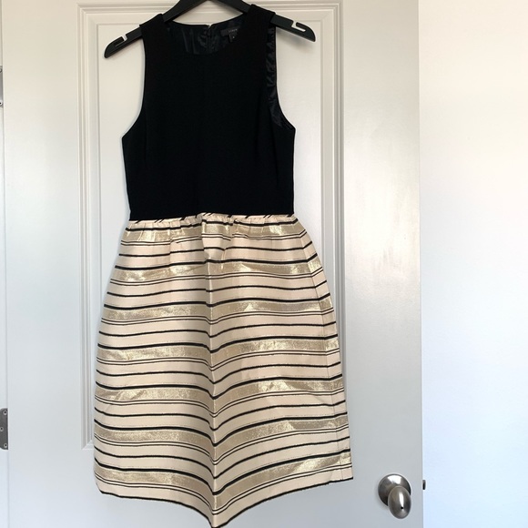 J.Crew GOLD-STRIPE DRESS - Picture 2 of 7
